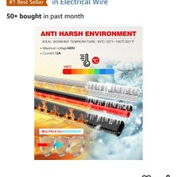 Electrical wire; 14 Gaige wire 2 connector (200ft)