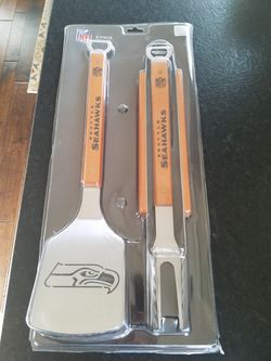 Seahawks 3 piece BBQ set