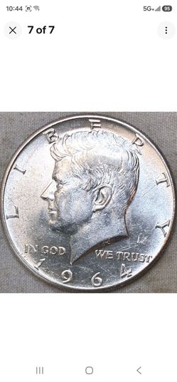 Uncirculated 1964 Kennedy 90% SILVER UNC half dollar