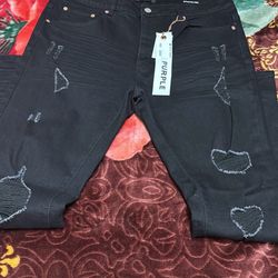 Purple Jeans Size 34