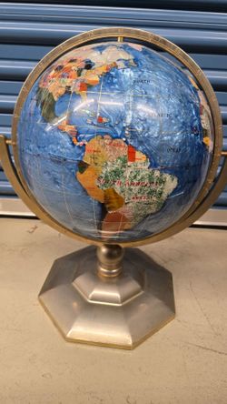 Alexander Kalifano 19" Gemstone Tabletop Globe
