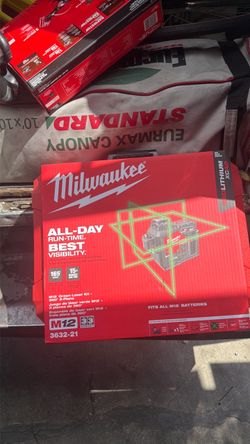 Milwaukee M12 green laser kit 360 3- plane