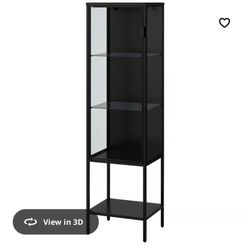 Black And Metal IKEA Cabinet - Set Of 2 