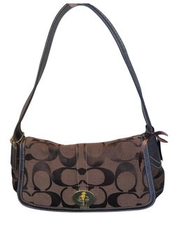 Coach Ergo Dark Brown Signature Shoulder Bag