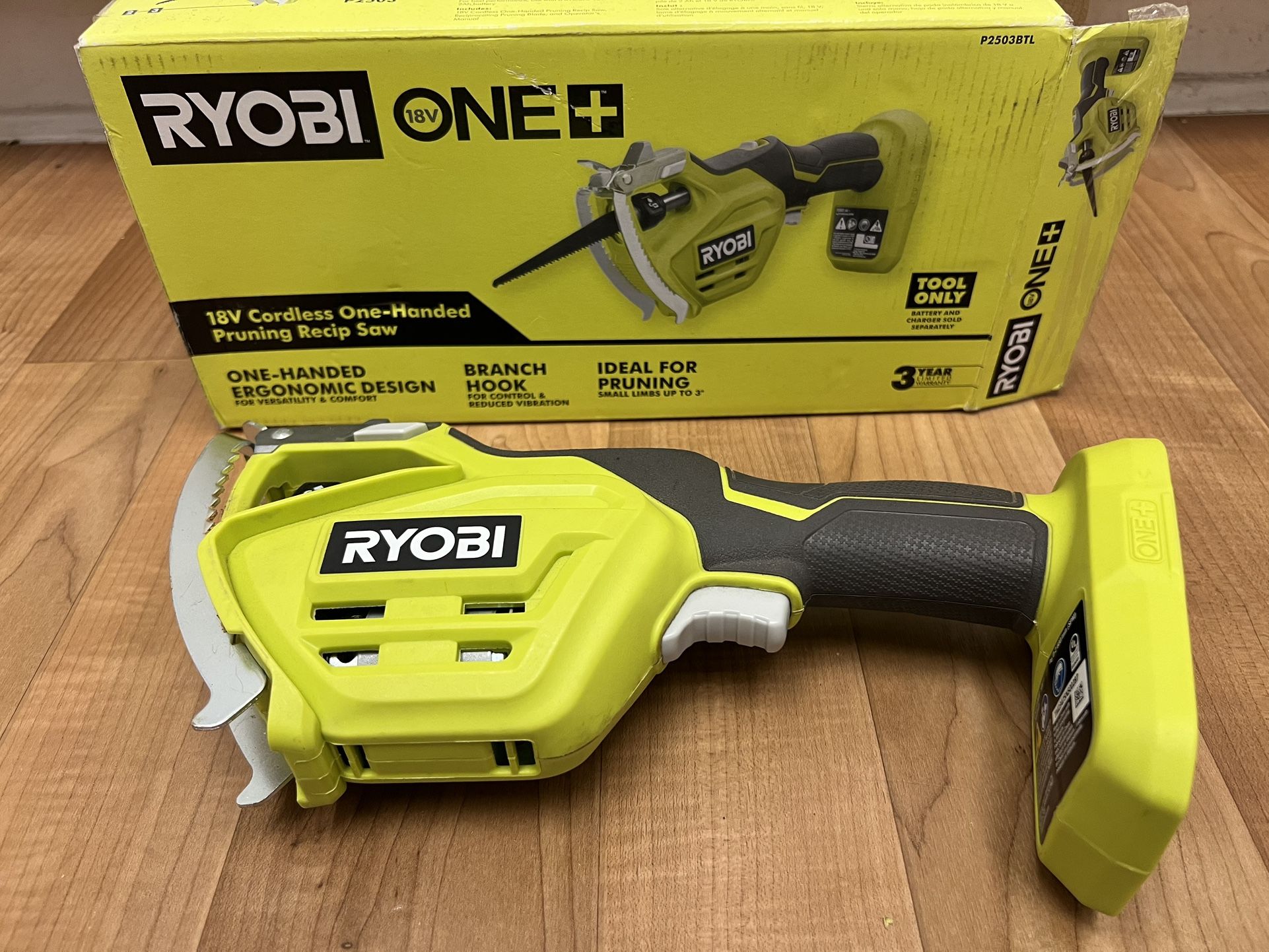 RYOBI ONE+ 18V Electric Cordless Pruning Reciprocating Saw (Tool Only)