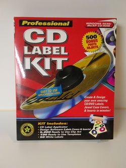Professional CD Label Kit Bonus Pack PROFESSIONAL CD LABEL KIT