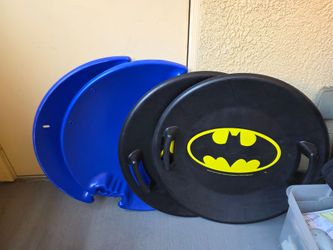 Snow Sled Saucers / Disc Sleds Set of 4