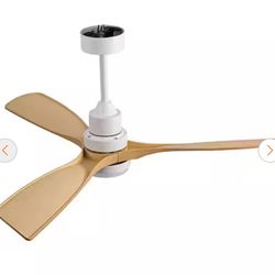 NEW 52” Ceiling Fan with LED Light White