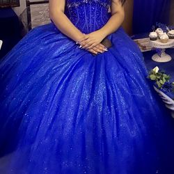 Royal Blue Quince dress Vestido De Quinceanera