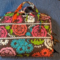 Vera Bradley Hanging Travel Organizer Toiletry Bag Floral Quilted Multi Pocket