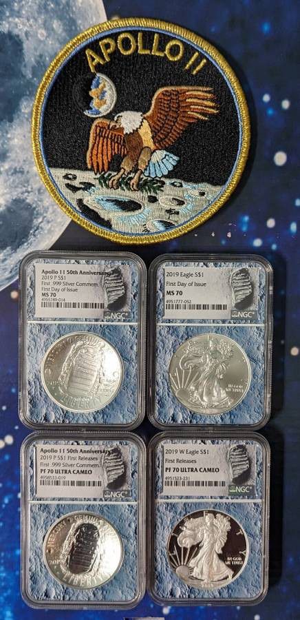 2019 Apollo II Silver Dollar Coin Set