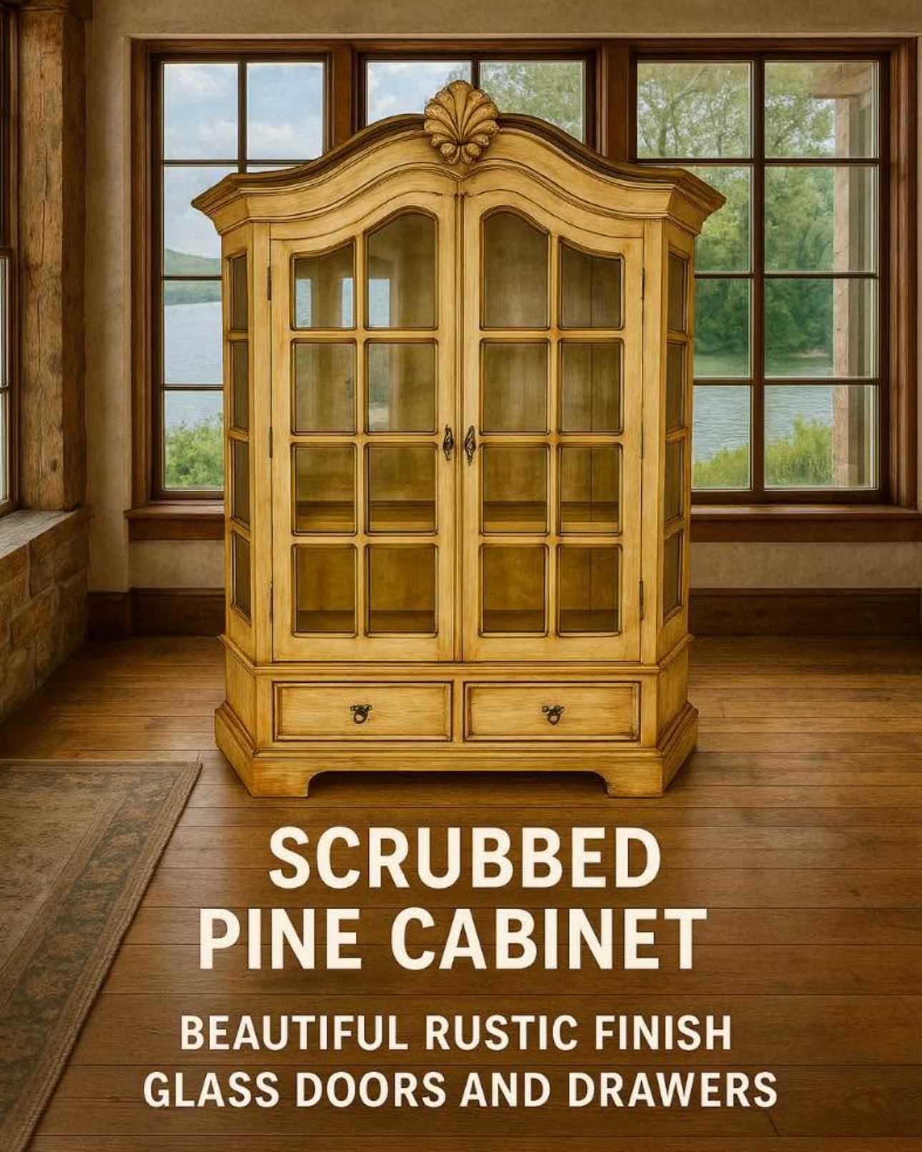 Vintage Cabinet, Gorgeous Display Cabinet