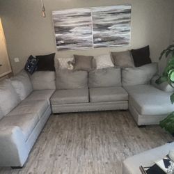 U- Shaped Sofa + ottoman 
