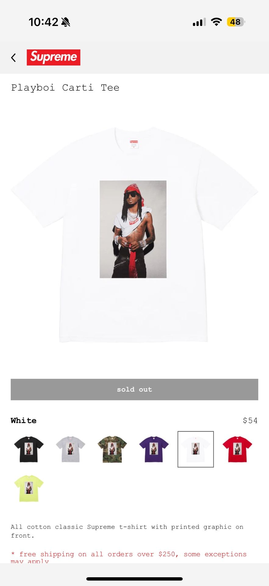 Supreme Playboi Carti Tee