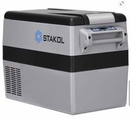Portable electric car cooler refrigerator/freezer
