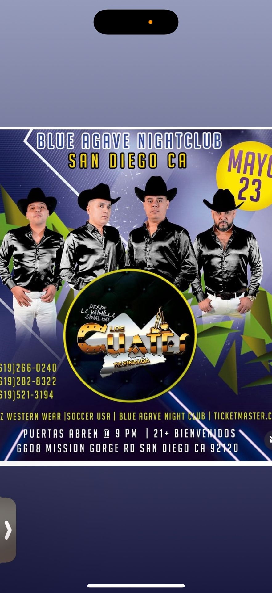 Tengo Un Ticket D Los Cuates De Sinaloa