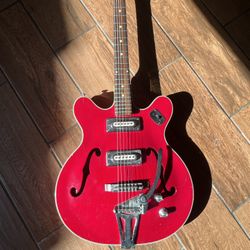 Vintage Encore Semi Hollow Body Electric Guitar