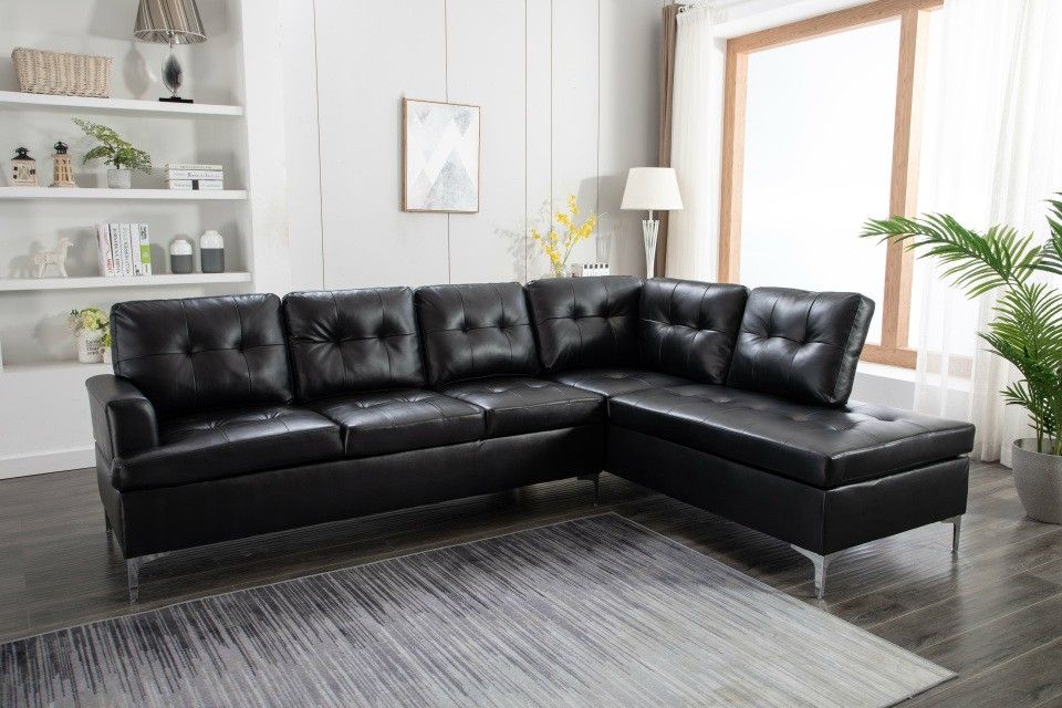 New Black Sectional Sofa