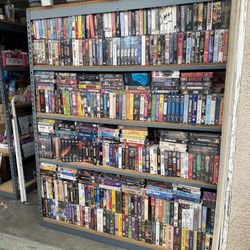 Bulk lot of Over 900 vintage New & Used VHS movies