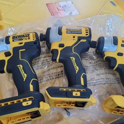 DEWALT 20VMAX XR BRUSHLESS 1/4"(6MM) CORDLESS IMPACT DRIVER (TOOL ONLY)$120,DEWALT 20VMAX BRUSHLESS 1/4"(6MM) CORDLESS IMPACT DRIVER (TOOL ONLY)$100 