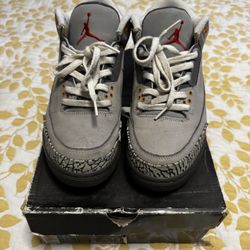 2007 Jordan Cool Grey 3s Size 8.5
