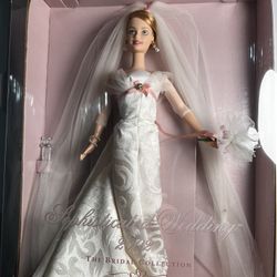 SOPHISTICATED WEDDING BARBIE DOLL WHITE DRESS 2002 NIB COLLECTORS EDITION
