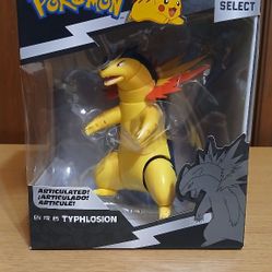 Typhlosion Pokemon Select Series 4 Jarwares 6 Inch Articulated Figure Toy New