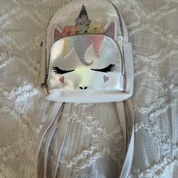 Girls Miniature Unicorn Backpack / Purse w/ Straps