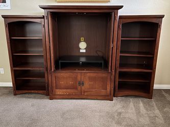 Armoire & 2 Bookcases (all or nothing)