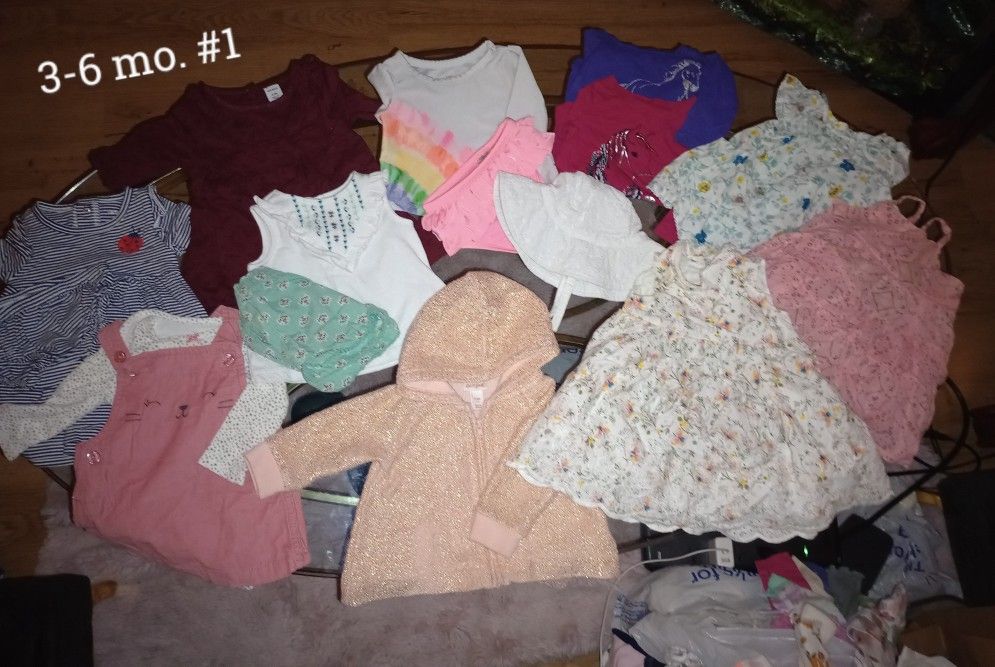 Baby Girl 3-6 Months Clothes Bundle #1