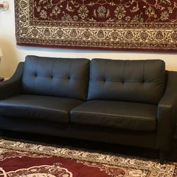 NEEDS TO GO! Lucid Dream Collection Scooped Arm Tufted Sofa Couch