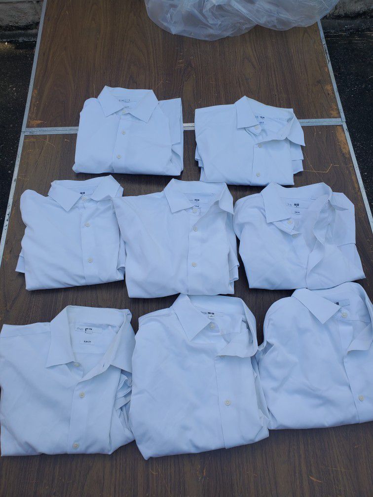 8 Mens Uniqlo Shirts. Medium Slim Fit