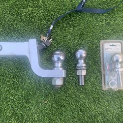 DT self-locking Hitch Bar 2" drop 14klbs GTW, 2k tongue plus 3 balls