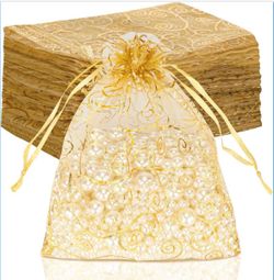 Gold gift bags