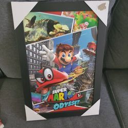 Framed Mario Picture 