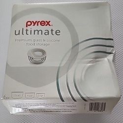 New Pyrex Ultimate Premium Glass And Silicone Food Storage