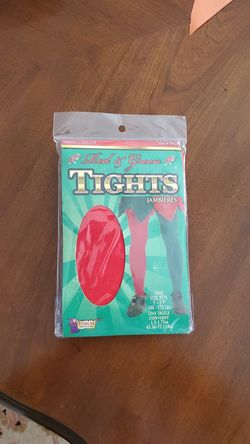 Red & green tights; Adult