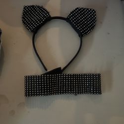 Glam Cat Headband And Choker