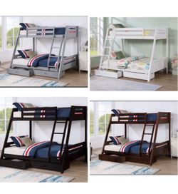 Bunk Bed Full and Twin not including mattress