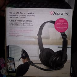 Alura Tek Wired USB Stereo Headset 2x 