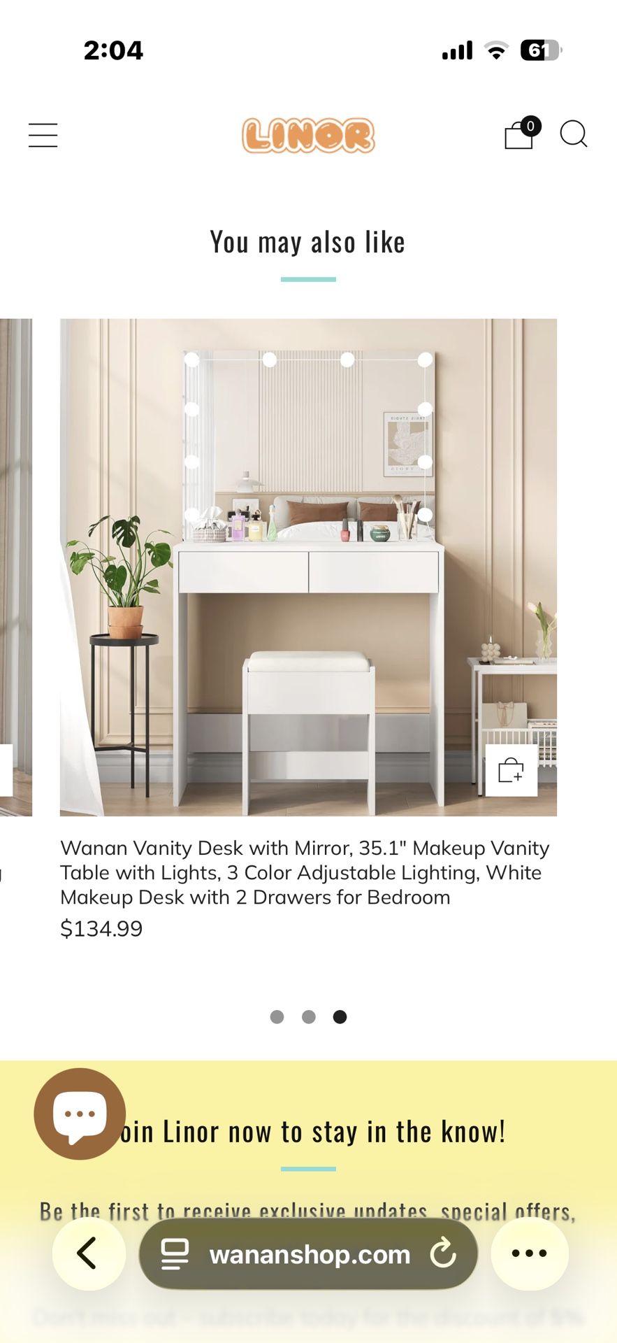 Vanity desk With Mirror