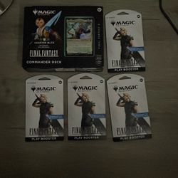 Magic The Gathering Commander Deck And 4 Play Booster Packs 