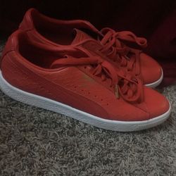 Red puma clydes (Men)