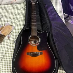 Takamine GJ72CE-12 G Series Jumbo Cutaway 12-String Acoustic-Electric Guitar Gloss Sunburst