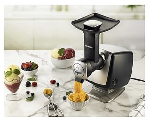 Gourmia - Healthy Frozen Dessert Maker, Makes Sorbet, Soft-Serve Sherbet & Frozen Cruits