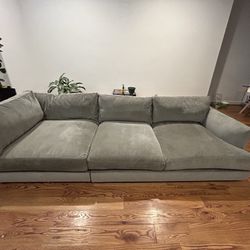 West Elm XL Deep Haven Sofa (113”)- 2 pieces