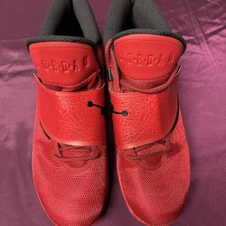 Size 13 - Air Jordan 5 Red Black Suede Leather (881571-601)