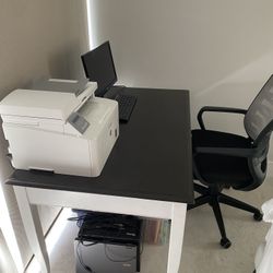 Solid Wood Desk And Chair $150 For Both 