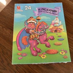 Vintage Milton Bradley Candy Land King Kandy and His Candy Castle 24 Piece Puzzle