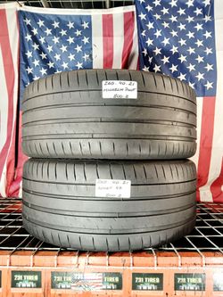 ✔️ Set of 2 Used Tires 265/40ZR21 MICHELIN PILOT SPORT 4S MAX PERFORMANCE SUMMER LOW PROFILE LUXURY COMFORT QUIET RIDE 265 40 21